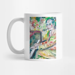 GEORGE GERSHWIN watercolor portrait Mug